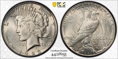 1923-S $1 MS62
