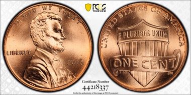 2016 1C Shield MS67RD