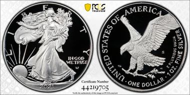 2021-S $1 Silver Eagle - Type 2 PR70DCAM