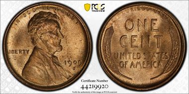 1909-S/S 1C S/Horizontal S MS65RD