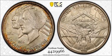 1936-S 50C Arkansas MS67