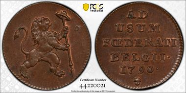 1790 Liard Insurrection Coinage MS65BN