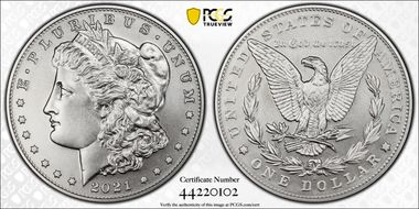 2021-S $1 Morgan Dollar 100th Anniversary First Strike MS70