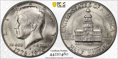 1976-D 50C Clad AU58