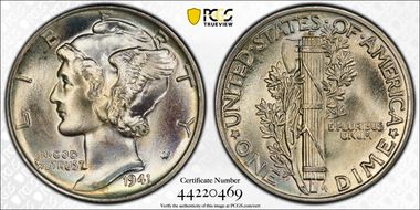 1941 10C MS67+ FB