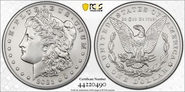 2021-O Privy $1 Morgan Dollar 100th Anniversary First Strike MS69