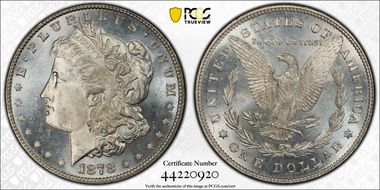 1878 7TF $1 VAM 82 MS65