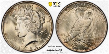 1922 $1 MS66