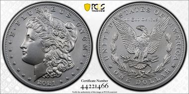 2021-O Privy $1 Morgan Dollar 100th Anniversary First Strike MS69