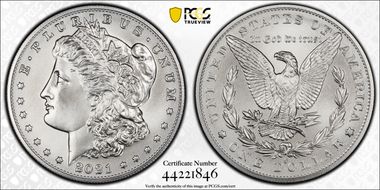 2021-O Privy $1 Morgan Dollar 100th Anniversary First Strike MS69