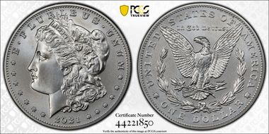 2021-S $1 Morgan Dollar 100th Anniversary First Strike MS70