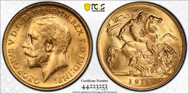 1915-M 1/2 Sov S-4007 MS64