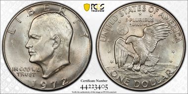 1972-D $1 MS65