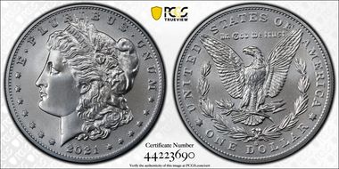 2021-O Privy $1 Morgan Dollar 100th Anniversary First Strike MS70