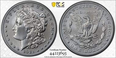 2021-O Privy $1 Morgan Dollar 100th Anniversary First Strike MS69