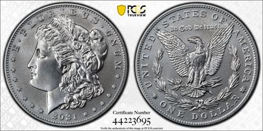 2021-D $1 Morgan Dollar 100th Anniversary First Strike MS69