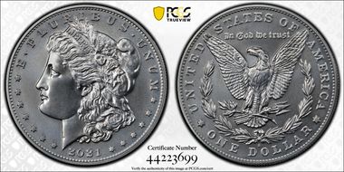 2021-S $1 Morgan Dollar 100th Anniversary First Strike MS69
