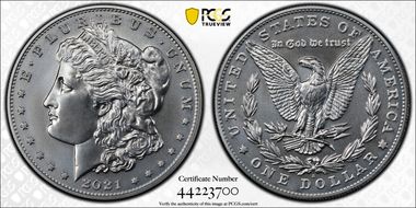 2021-S $1 Morgan Dollar 100th Anniversary First Strike MS69