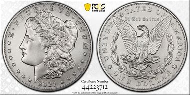 2021-CC Privy $1 Morgan Dollar 100th Anniversary First Strike MS69