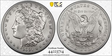 2021-CC Privy $1 Morgan Dollar 100th Anniversary First Strike MS70