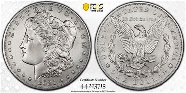 2021-CC Privy $1 Morgan Dollar 100th Anniversary First Strike MS70
