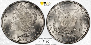 1878 7TF $1 Reverse of 1879 MS63