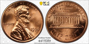 1990 1C MS67+ RD