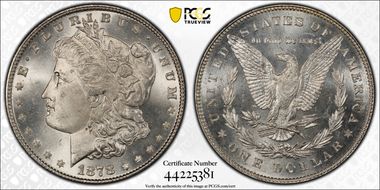 1878 7/8TF $1 Weak MS64