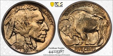 1935-S 5C MS65
