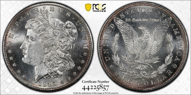 1887-S $1 VAM 2, S/S MS63+