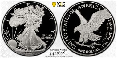 2021-S $1 Silver Eagle - Type 2 PR70DCAM