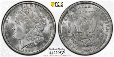 1890-O $1 MS64+