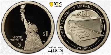 2021-S $1 American Innovation VA CBBT PR69DCAM