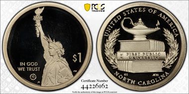 2021-S $1 American Innovation NC 1st Public University PR69DCAM