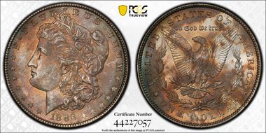 1886 $1 MS64