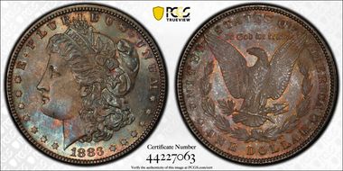 1883 $1 MS64