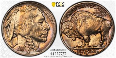 1914-S 5C MS65