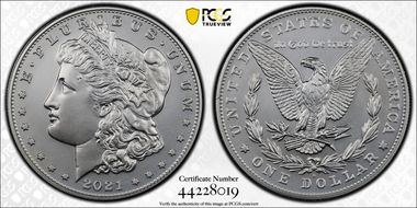 2021-S $1 Morgan Dollar 100th Anniversary MS69