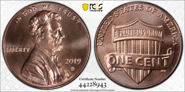2019-D 1C Shield MS65RD