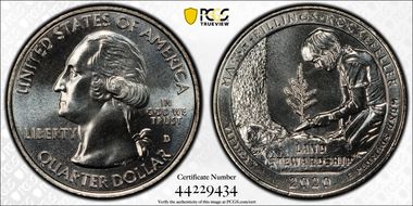 2020-D 25C Marsh-Billings-Rockefeller NP MS67+