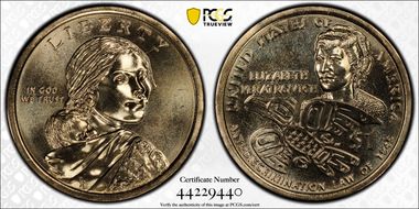 2020-D $1 Native American. Position A MS66
