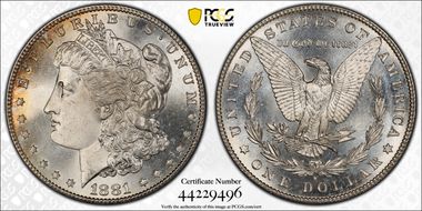 1881-S $1 MS66