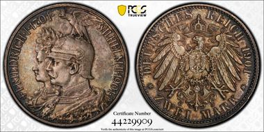 1901 2 Mk 200 Years J-105 MS62