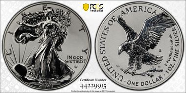 2021-S $1 Silver Eagle Rev PR - Type 2 Designer Edition PR69