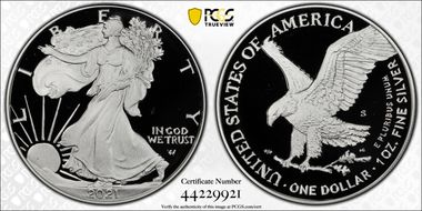 2021-S $1 Silver Eagle - Type 2 PR69DCAM