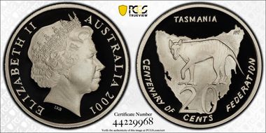 2001 20C Tasmania PR70DCAM
