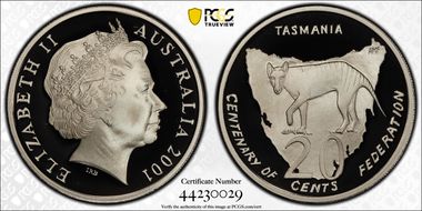 2001 20C Tasmania PR70DCAM