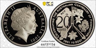 2001 20C Capital Territory PR70DCAM