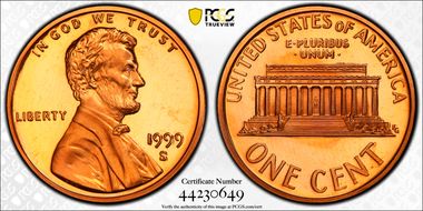 1999-S 1C Close AM FS-901 PR68DCAM