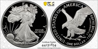 2021-S $1 Silver Eagle - Type 2 PR70DCAM
